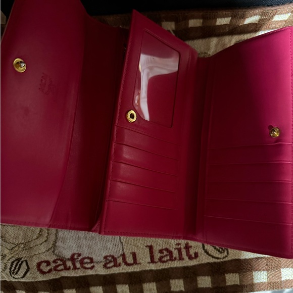 MCM Pink and Tan Wallet with Iconic Logo - Picture 6 of 12